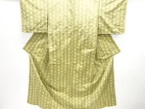 麻の葉模様織り出し手織り紬着物